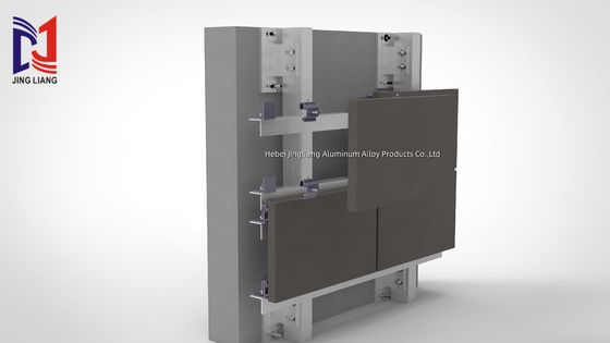 Systemy fasady wentylowane z kamiennym hakem do uszu, śrubą z tyłu
