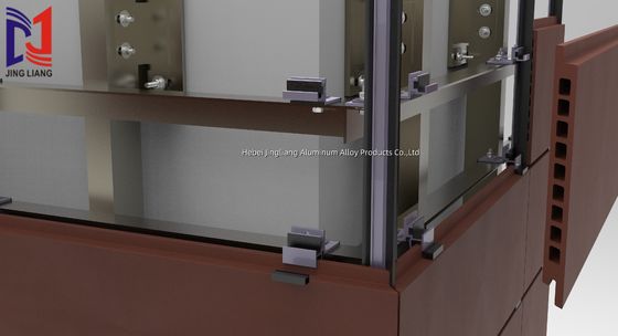 Terakotta wentylowany system wsparcia elewacji dla paneli 30 mm o wysokiej wydajności